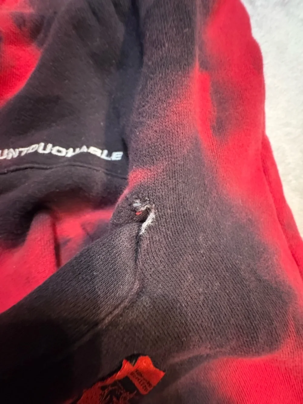 (A6) Death Row Records x Shoe Palace Red Tie Dye Fleece Shorts Men's‎ 2XL Rare